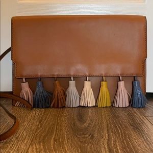 Rebecca Minkoff Sofia tassel Clutch NEW